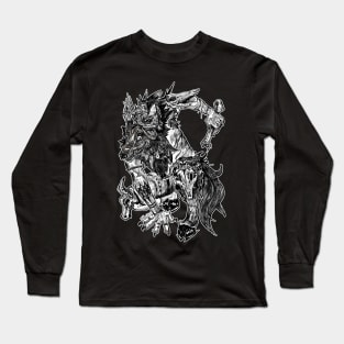 Animal bone world war II -Left Long Sleeve T-Shirt